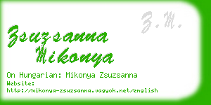 zsuzsanna mikonya business card